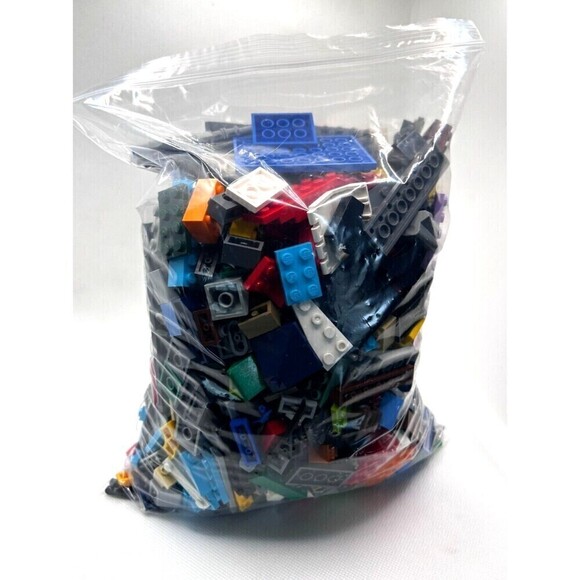 Lego Bricks Bulk 2 lbs Mixed Lot Building Blocks Parts Pieces Loose - Picture 5 of 9